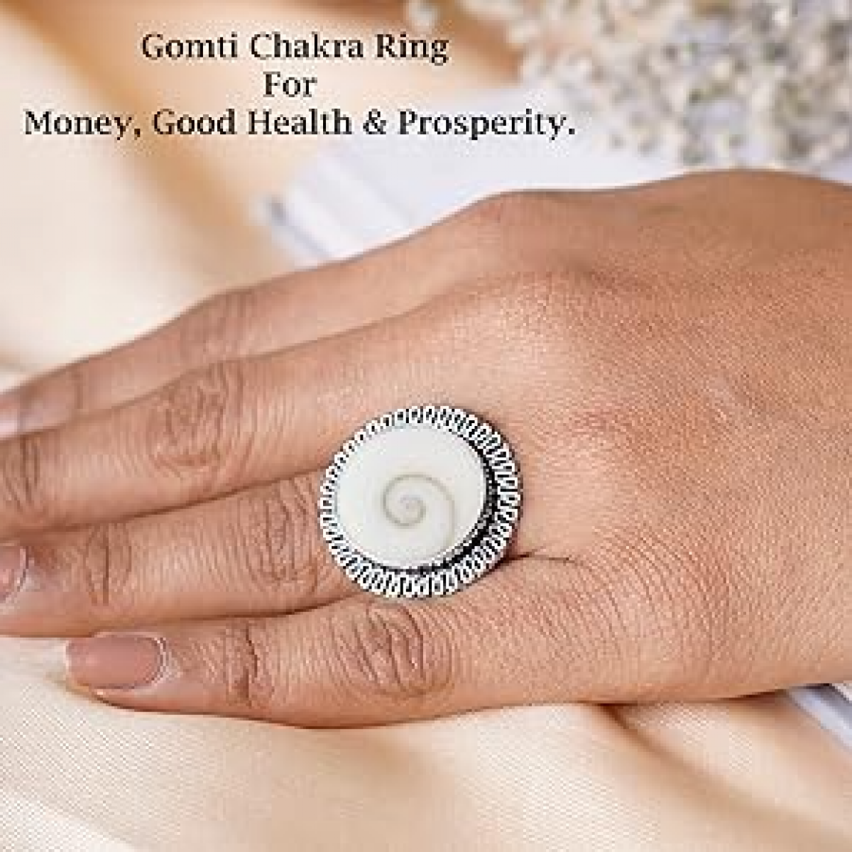 Natural Gomti (Gomati) Chakra silver finger ring – Surplus Factory